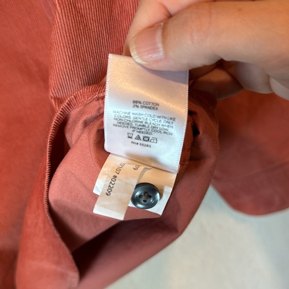 Express Men's Rust Corduroy Button Down Shirt | Size L | Fall/Casual - Picture 5 of 5